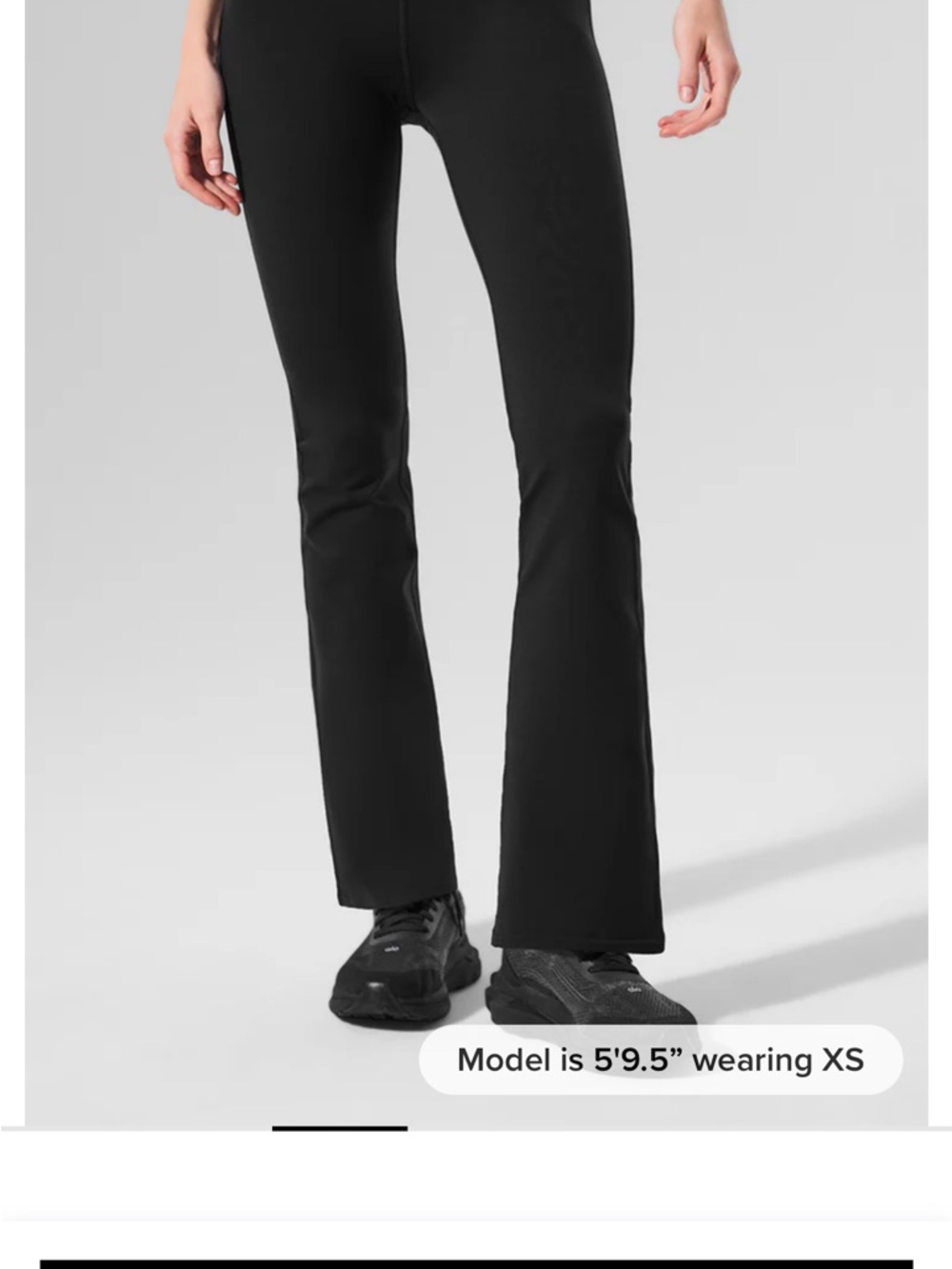 Alo black Flared Leggings small